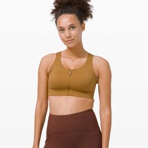 Lululemon Enlite Bra Zip Front *High Support - Spiced Bronze - 38D - Like New